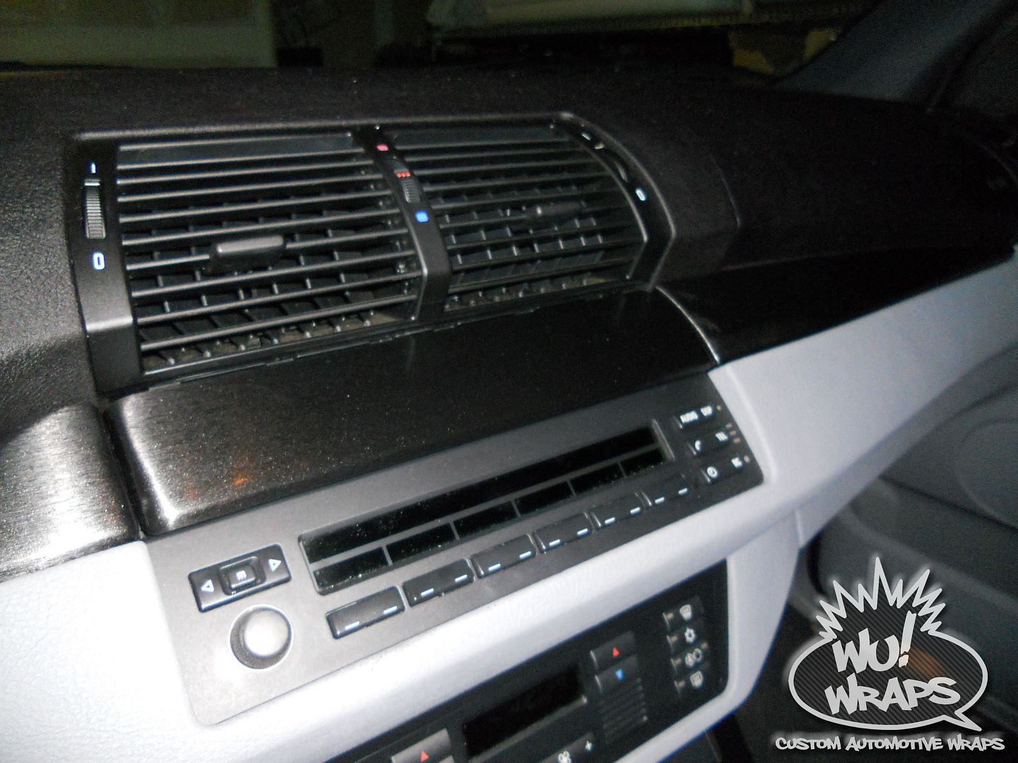 BMW x5 e53 interior trim wrapped with 3m 1080 brushed black! Wu! Wraps